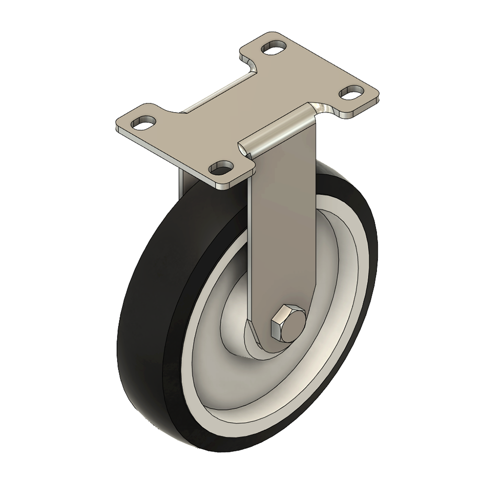 31-RPD5-0 MODULAR SOLUTIONS ALUMINUM CASTER<br>5" RIGID TOP PLATE